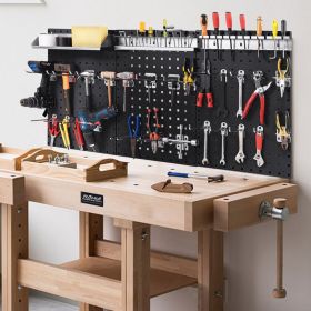 Wall-Mounted Pegboard Kit with 3 Pegboards for Garage Workshop