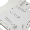 DIY 6 String ST Style Electric Guitar Kits with Mahogany Body, Maple Neck and Accessories White