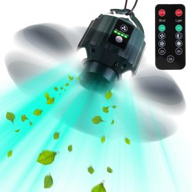 Portable Camping Ceiling LED Fan 10400mAh USB Battery Powered Hanging Tent Lantern Fan Power Bank with 3 Fan Speed 3 Light Brightness Smart Timer