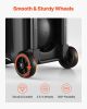 2 Ball Bowling Bag with Wheels Double Roller Bowling Bag with Shoe Compartment