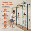 VEVOR Indoor Jungle Gym for Toddlers, 7-in-1 Climbing Playset with Carbon Steel Swedish Ladder, Wall Ladder, Pull-Up Bar, Rope Ladder