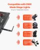 DMX Wireless Receiver Transmitter Controller for LED Stage Light 8 PCs Black