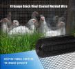36 inch×50 ft Black Vinyl Coated Hardware Cloth 19 Gauge 1/4 inch Black PVC Hardware Cloth