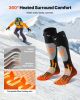 VEVOR Heated Socks, 5000mAh Battery Powered, Rechargeable Heating Socks with 4 Heating Levels, Electric Heated Sock with APP Control for Men Women