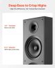 Floorstanding Speaker, 2-Way, Floor-Standing Tower Speaker with 1-Inch Tweeter, Dual 8-Inch Woofers, 600W Peak Power, 50Hz–20kHz Frequency Response