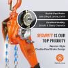 VEVOR Manual Lever Chain Hoist, 3/4 Ton 1650 lbs Capacity 10 FT Come Along, G80 Galvanized Carbon Steel with Weston Double-Pawl Brake