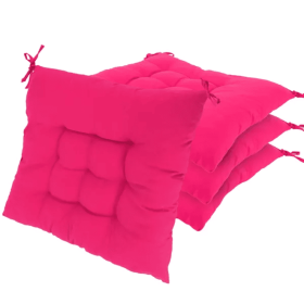 4 Square Seat Cushions For Chairs (Option: Style1)