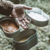 Outdoor camping supplies, portable BC picnic cooking supplies, camping individual lunch boxes