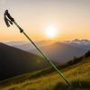 "5-Section Collapsible Trekking Poles - Lightweight Aluminum Alloy with External Lock, Adjustable 24-55" for Hiking"