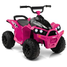 12V Kids Ride On ATV with High/Low Speed and Comfortable Seat (Color: Pink)