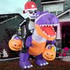 12FT Halloween Inflatables Decoration Giant Ghost with 3-Colored Flame Rotation LED Light Spooky Halloween Decorations Outdoor Blow Up Yard Decoration