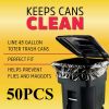 50/100PCS Heavy Duty Trash Bags,30-65Gallon Black Trash Bags, Heavy Duty Black Garbage Bags,Extra Large Black Bags for Lawn, Leaf
