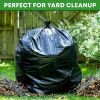 50/100PCS Heavy Duty Trash Bags,30-65Gallon Black Trash Bags, Heavy Duty Black Garbage Bags,Extra Large Black Bags for Lawn, Leaf