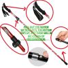 5-Section Collapsible Hiking Poles - Lightweight Trekking Poles with Secure External Lock, Adjustable Length