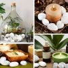 38 lbs River Rocks, 2-3 inch Polished Pebbles - Decorative White Stones for Indoor/Outdoor Use, Perfect for Plants, Vase Fillers, Aquariums